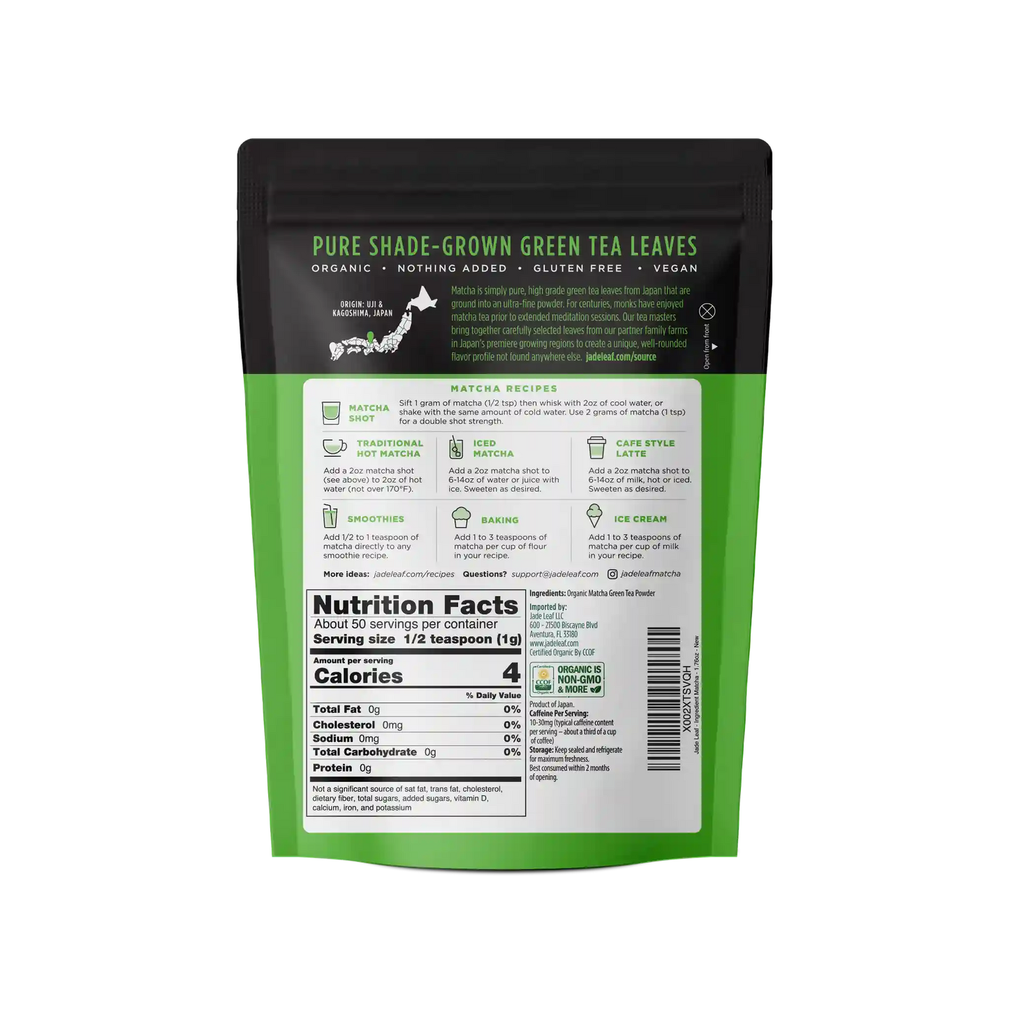 Organic Ingredient Matcha