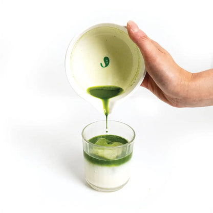 Traditional Matcha Tea Bowl with Pour Spout