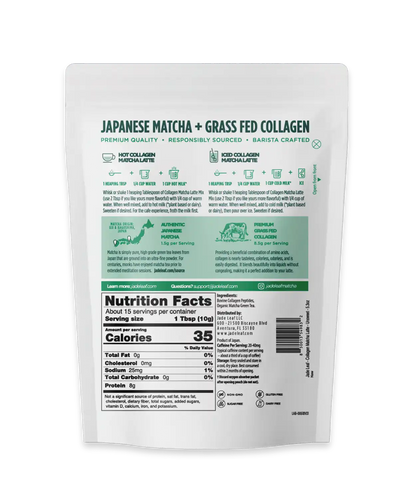 Collagen Matcha Latte Mix - Unsweetened