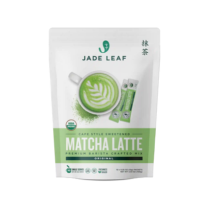 Organic Cafe Style Sweetened Matcha Latte Mix - Original - Stick Packs