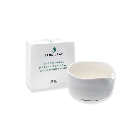 Traditional Matcha Tea Bowl with Pour Spout