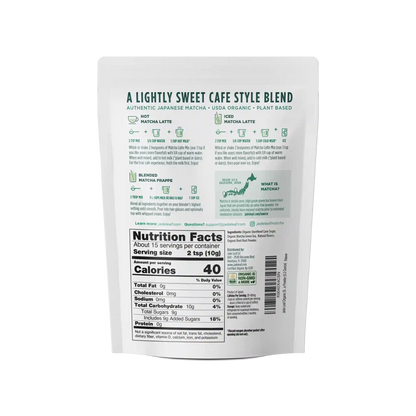 Organic Cafe Style Sweetened Matcha Latte Mix - Strawberry