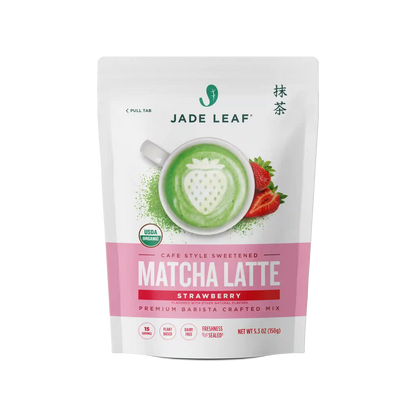 Organic Cafe Style Sweetened Matcha Latte Mix - Strawberry